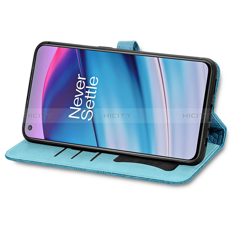 Funda de Cuero Cartera con Soporte Patron de Moda Carcasa S04D para OnePlus Nord CE 5G