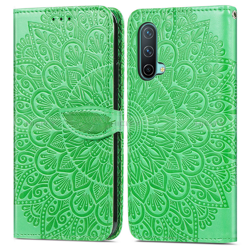 Funda de Cuero Cartera con Soporte Patron de Moda Carcasa S04D para OnePlus Nord CE 5G