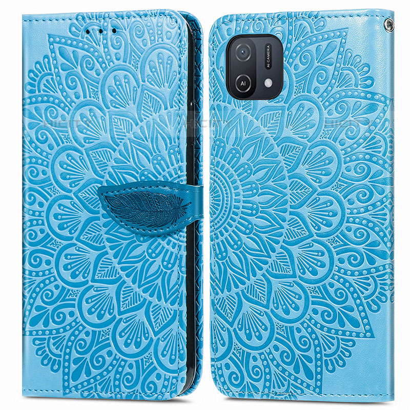 Funda de Cuero Cartera con Soporte Patron de Moda Carcasa S04D para Oppo A16e