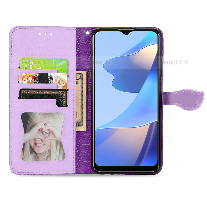 Funda de Cuero Cartera con Soporte Patron de Moda Carcasa S04D para Oppo A16s