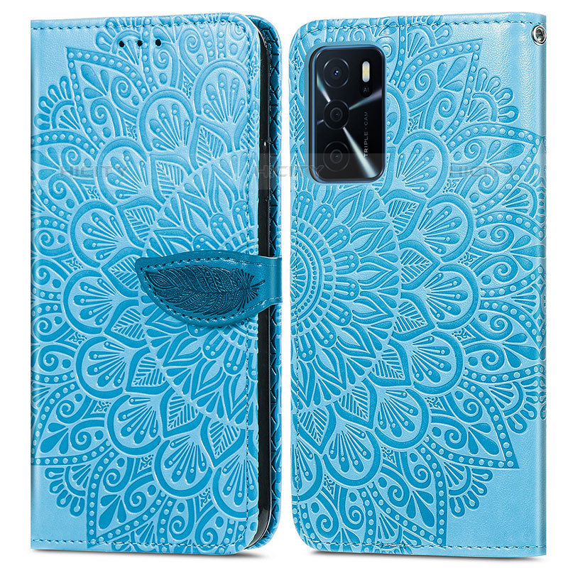 Funda de Cuero Cartera con Soporte Patron de Moda Carcasa S04D para Oppo A16s