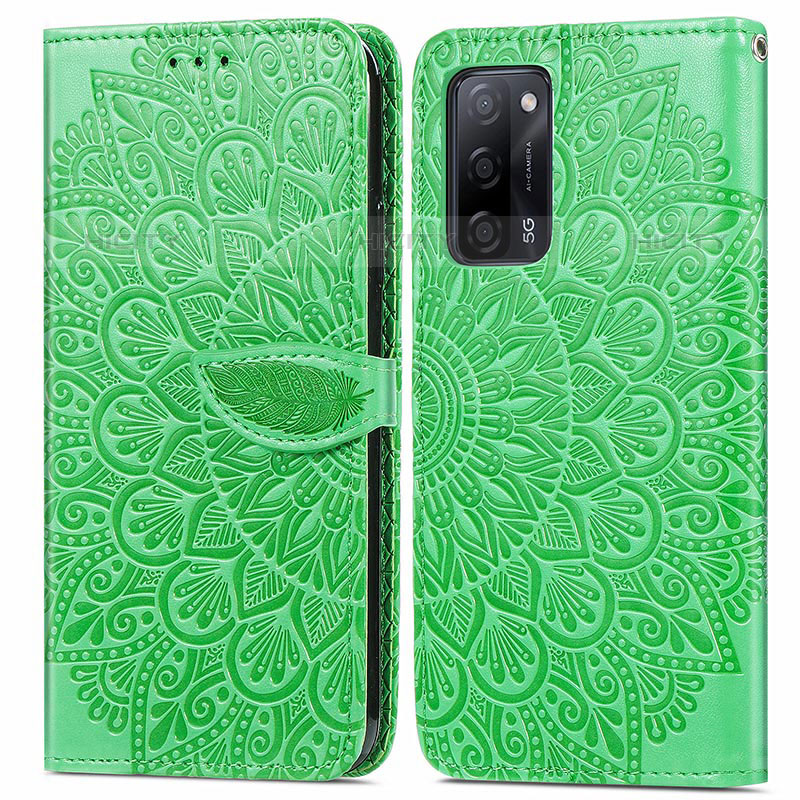 Funda de Cuero Cartera con Soporte Patron de Moda Carcasa S04D para Oppo A53s 5G