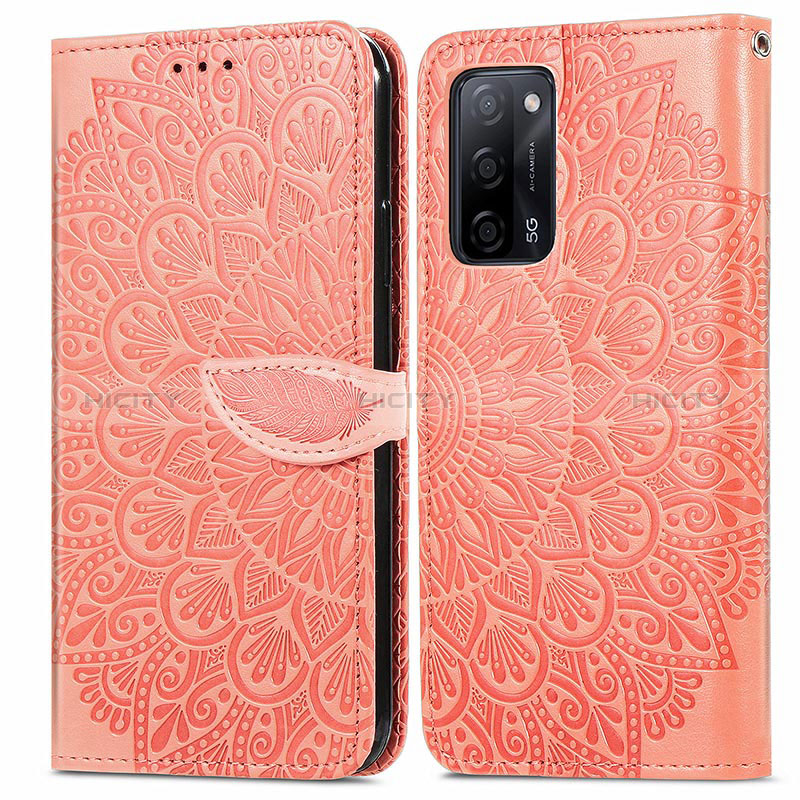 Funda de Cuero Cartera con Soporte Patron de Moda Carcasa S04D para Oppo A56 5G