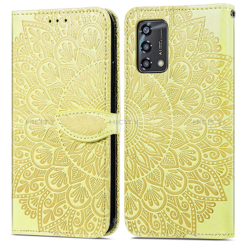 Funda de Cuero Cartera con Soporte Patron de Moda Carcasa S04D para Oppo F19s