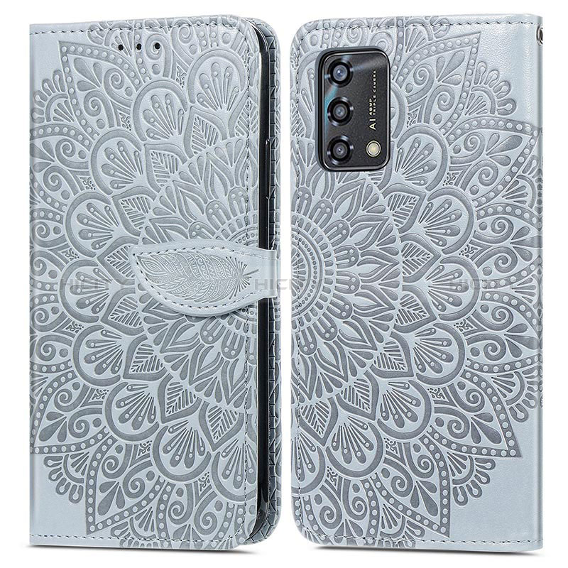 Funda de Cuero Cartera con Soporte Patron de Moda Carcasa S04D para Oppo F19s