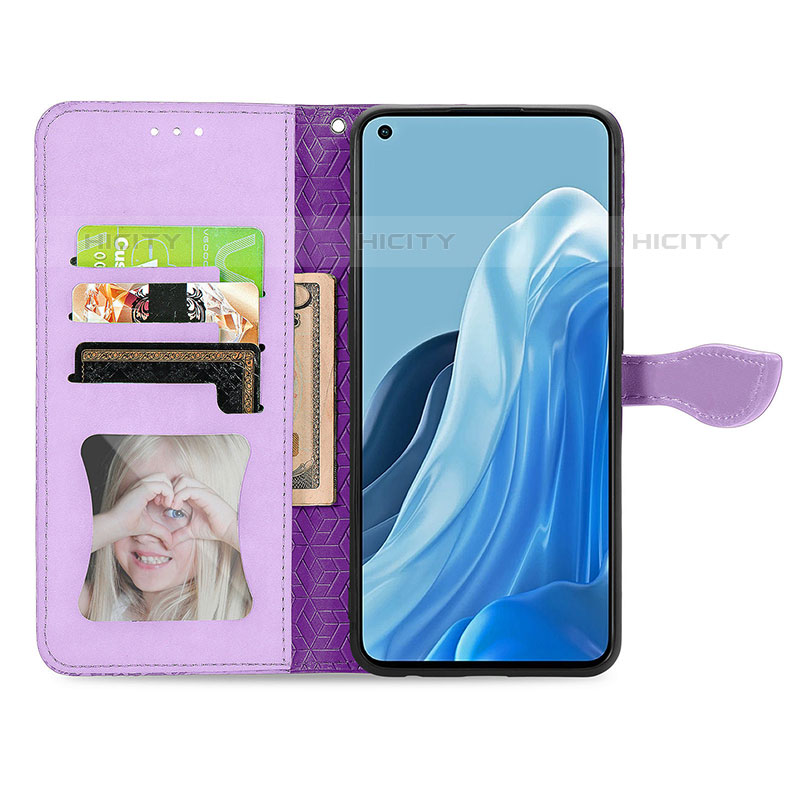 Funda de Cuero Cartera con Soporte Patron de Moda Carcasa S04D para Oppo Reno7 Pro 5G