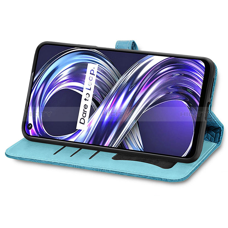 Funda de Cuero Cartera con Soporte Patron de Moda Carcasa S04D para Realme 8i