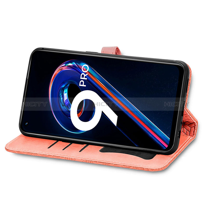 Funda de Cuero Cartera con Soporte Patron de Moda Carcasa S04D para Realme 9 5G