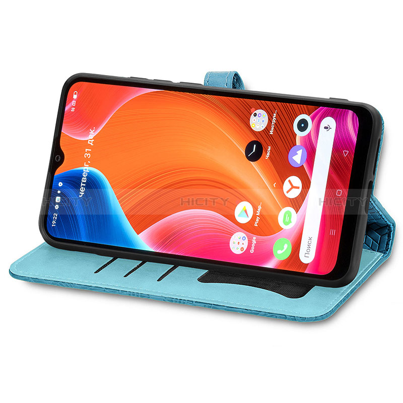 Funda de Cuero Cartera con Soporte Patron de Moda Carcasa S04D para Realme C20A