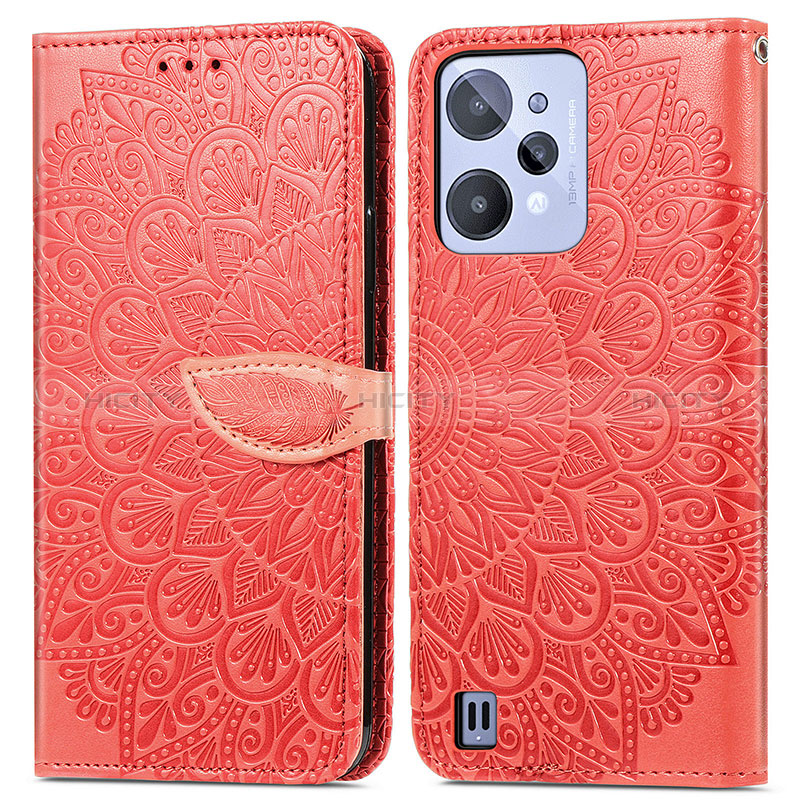 Funda de Cuero Cartera con Soporte Patron de Moda Carcasa S04D para Realme C31