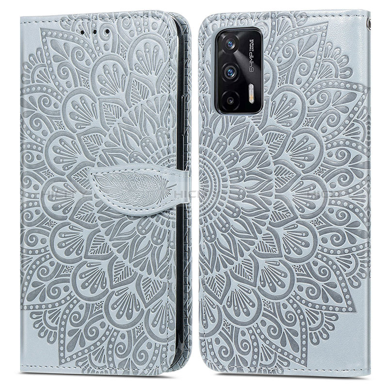 Funda de Cuero Cartera con Soporte Patron de Moda Carcasa S04D para Realme Q3 Pro 5G