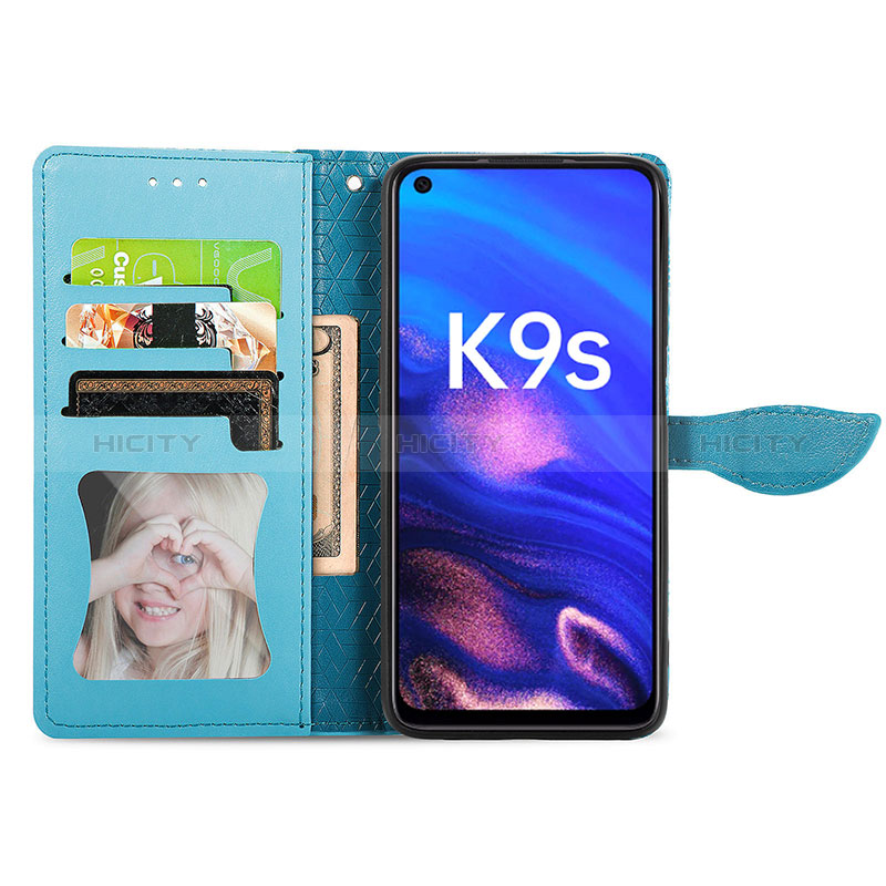 Funda de Cuero Cartera con Soporte Patron de Moda Carcasa S04D para Realme Q3t 5G