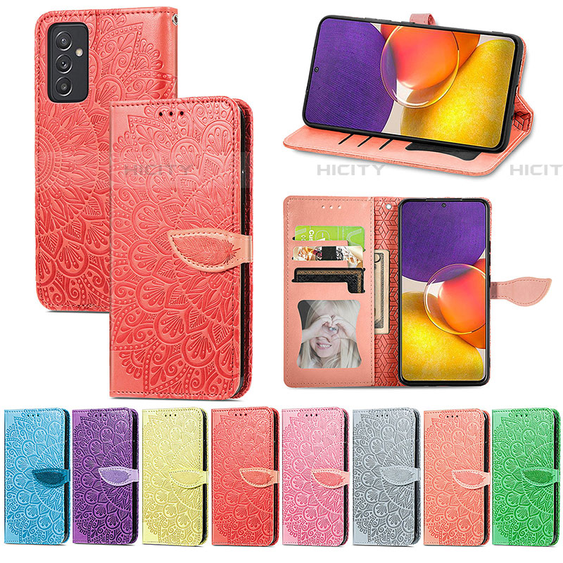 Funda de Cuero Cartera con Soporte Patron de Moda Carcasa S04D para Samsung Galaxy A05s