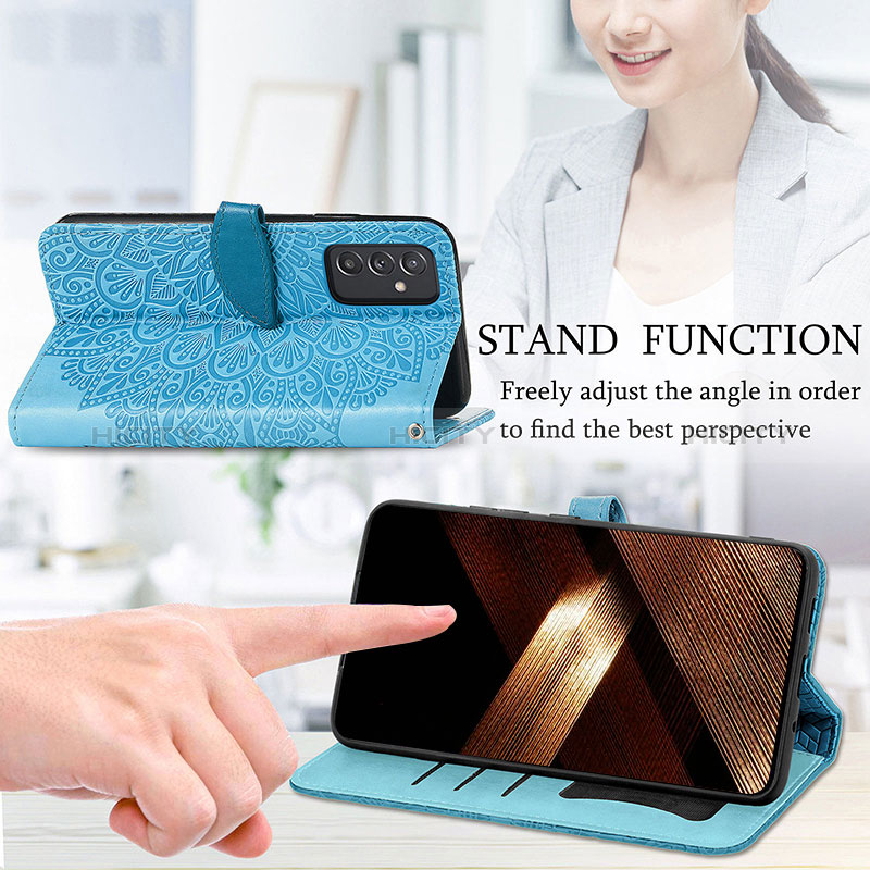 Funda de Cuero Cartera con Soporte Patron de Moda Carcasa S04D para Samsung Galaxy A15 LTE