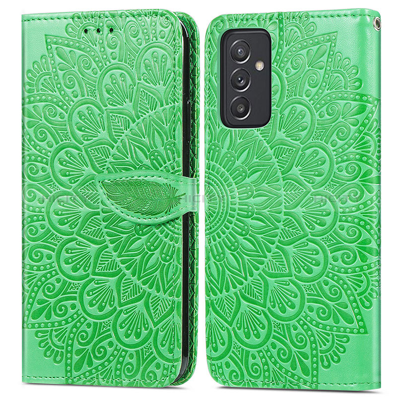 Funda de Cuero Cartera con Soporte Patron de Moda Carcasa S04D para Samsung Galaxy A15 LTE Verde