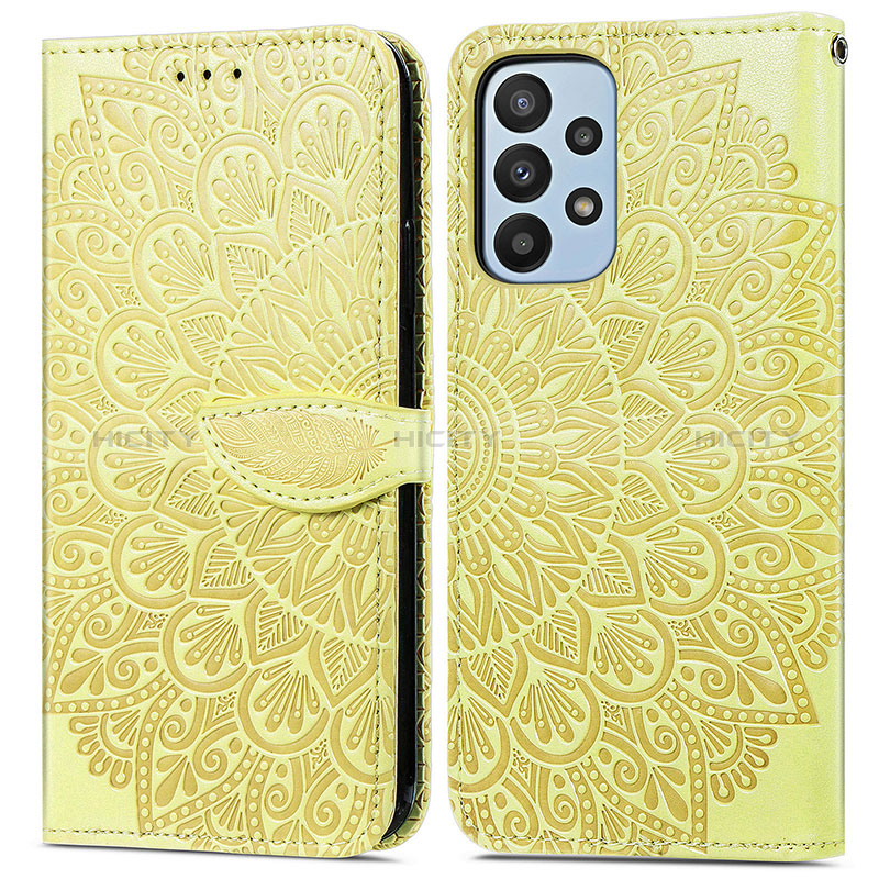 Funda de Cuero Cartera con Soporte Patron de Moda Carcasa S04D para Samsung Galaxy A23 5G