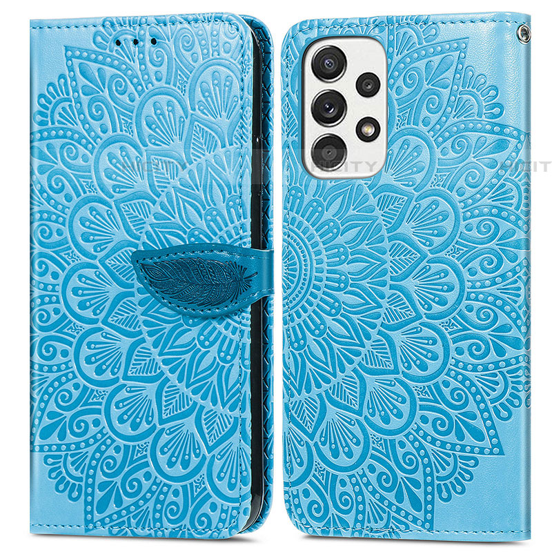 Funda de Cuero Cartera con Soporte Patron de Moda Carcasa S04D para Samsung Galaxy A53 5G