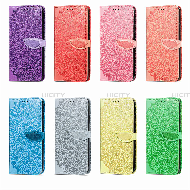 Funda de Cuero Cartera con Soporte Patron de Moda Carcasa S04D para Samsung Galaxy F02S SM-E025F