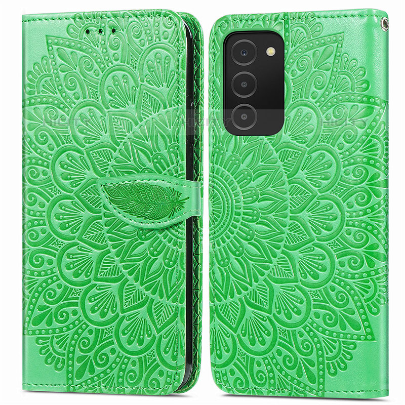 Funda de Cuero Cartera con Soporte Patron de Moda Carcasa S04D para Samsung Galaxy M02s