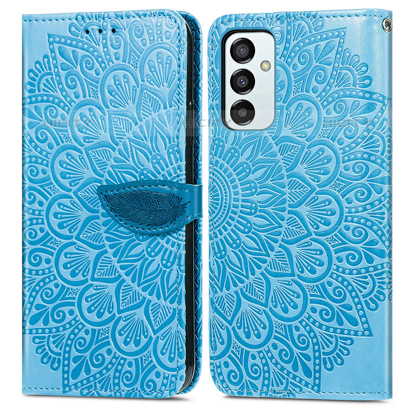 Funda de Cuero Cartera con Soporte Patron de Moda Carcasa S04D para Samsung Galaxy M23 5G