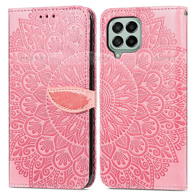 Funda de Cuero Cartera con Soporte Patron de Moda Carcasa S04D para Samsung Galaxy M53 5G