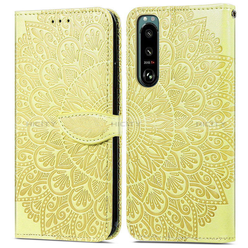 Funda de Cuero Cartera con Soporte Patron de Moda Carcasa S04D para Sony Xperia 5 IV