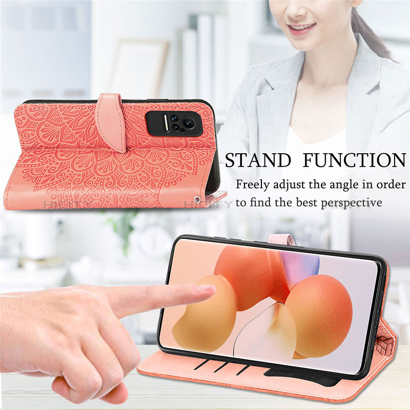 Funda de Cuero Cartera con Soporte Patron de Moda Carcasa S04D para Xiaomi Civi 5G