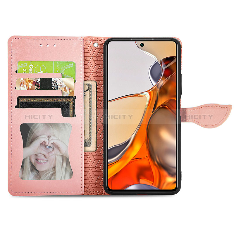 Funda de Cuero Cartera con Soporte Patron de Moda Carcasa S04D para Xiaomi Mi 11T 5G