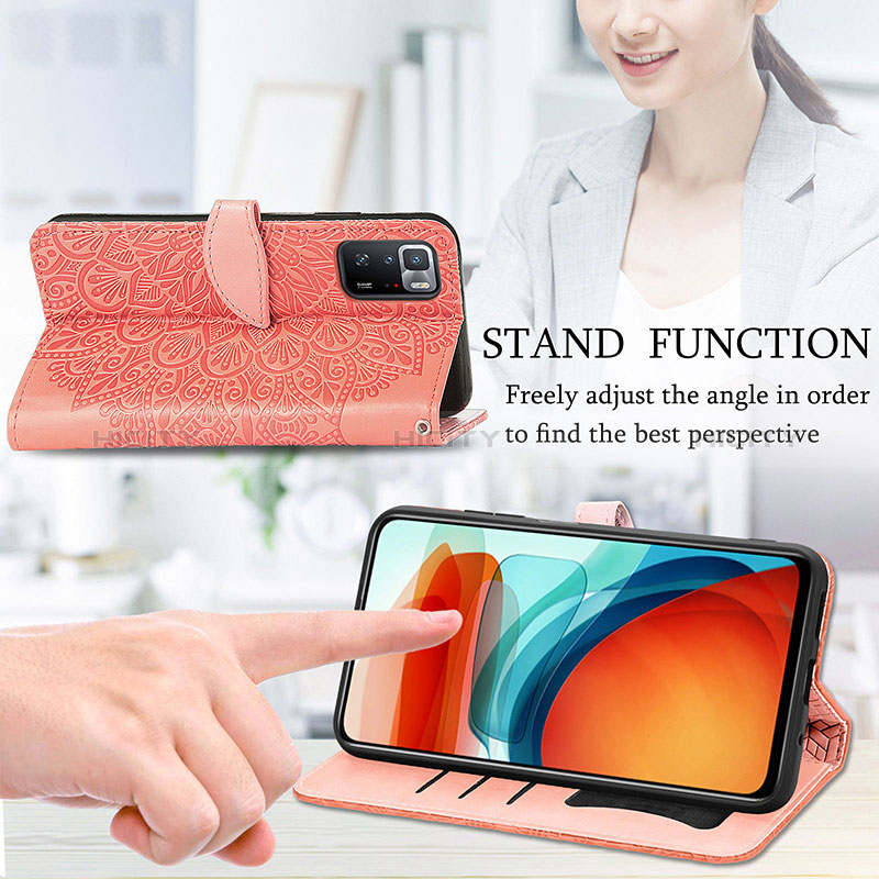 Funda de Cuero Cartera con Soporte Patron de Moda Carcasa S04D para Xiaomi Poco X3 GT 5G