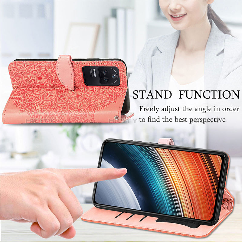 Funda de Cuero Cartera con Soporte Patron de Moda Carcasa S04D para Xiaomi Redmi K40S 5G