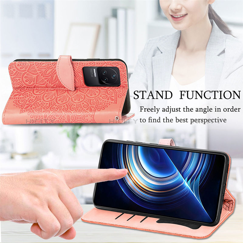 Funda de Cuero Cartera con Soporte Patron de Moda Carcasa S04D para Xiaomi Redmi K50 5G