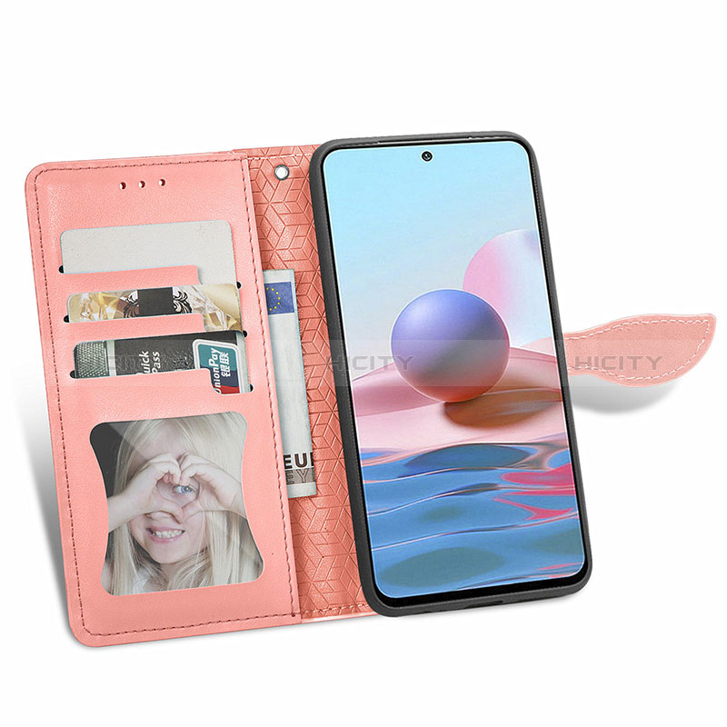 Funda de Cuero Cartera con Soporte Patron de Moda Carcasa S04D para Xiaomi Redmi Note 10 5G