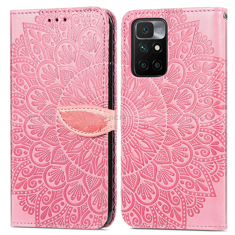 Funda de Cuero Cartera con Soporte Patron de Moda Carcasa S04D para Xiaomi Redmi Note 11 4G (2021)