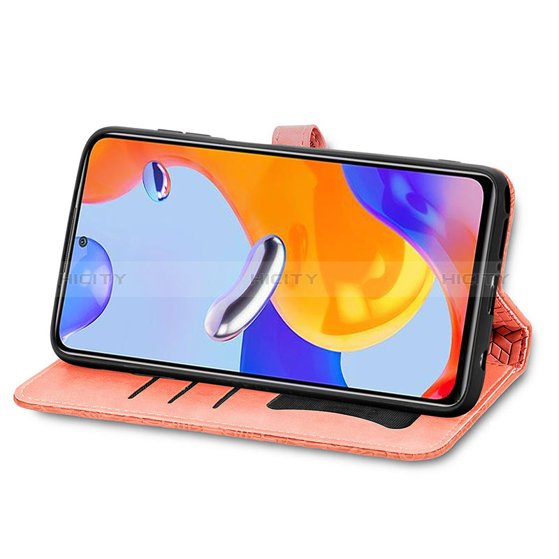 Funda de Cuero Cartera con Soporte Patron de Moda Carcasa S04D para Xiaomi Redmi Note 11 Pro 4G