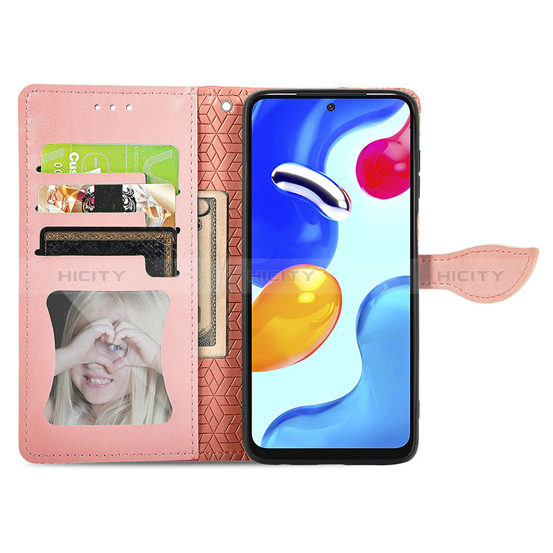 Funda de Cuero Cartera con Soporte Patron de Moda Carcasa S04D para Xiaomi Redmi Note 11S 4G