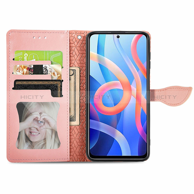 Funda de Cuero Cartera con Soporte Patron de Moda Carcasa S04D para Xiaomi Redmi Note 11S 5G