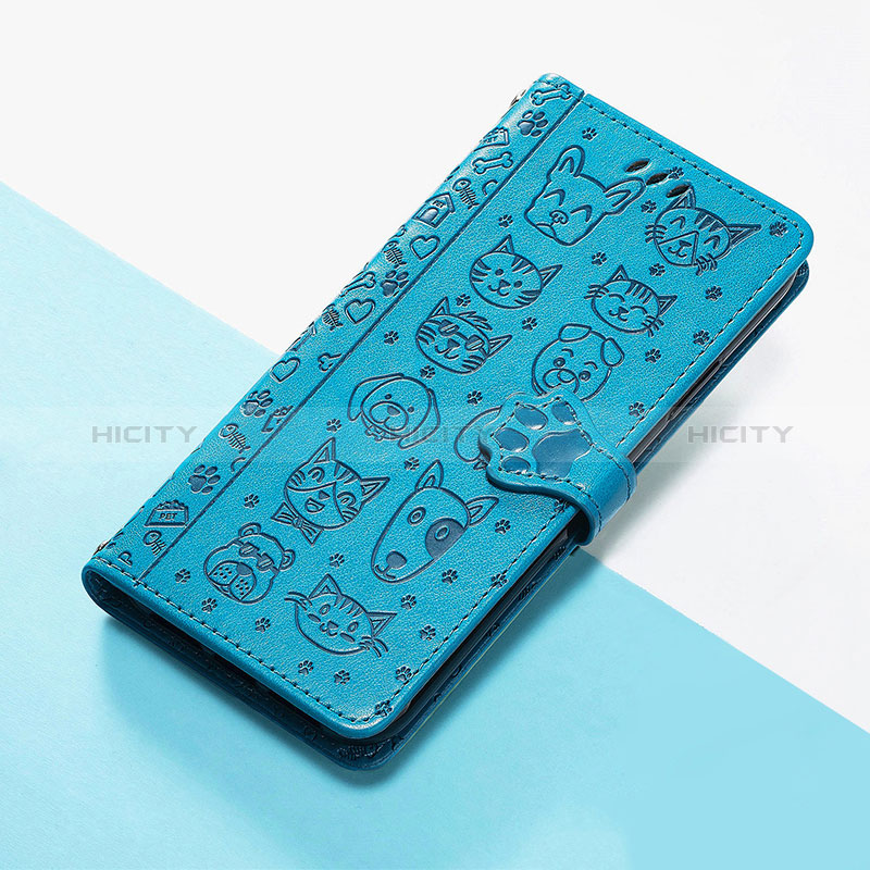 Funda de Cuero Cartera con Soporte Patron de Moda Carcasa S05D para Google Pixel 4a