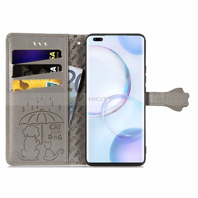 Funda de Cuero Cartera con Soporte Patron de Moda Carcasa S05D para Huawei Honor 50 Pro 5G