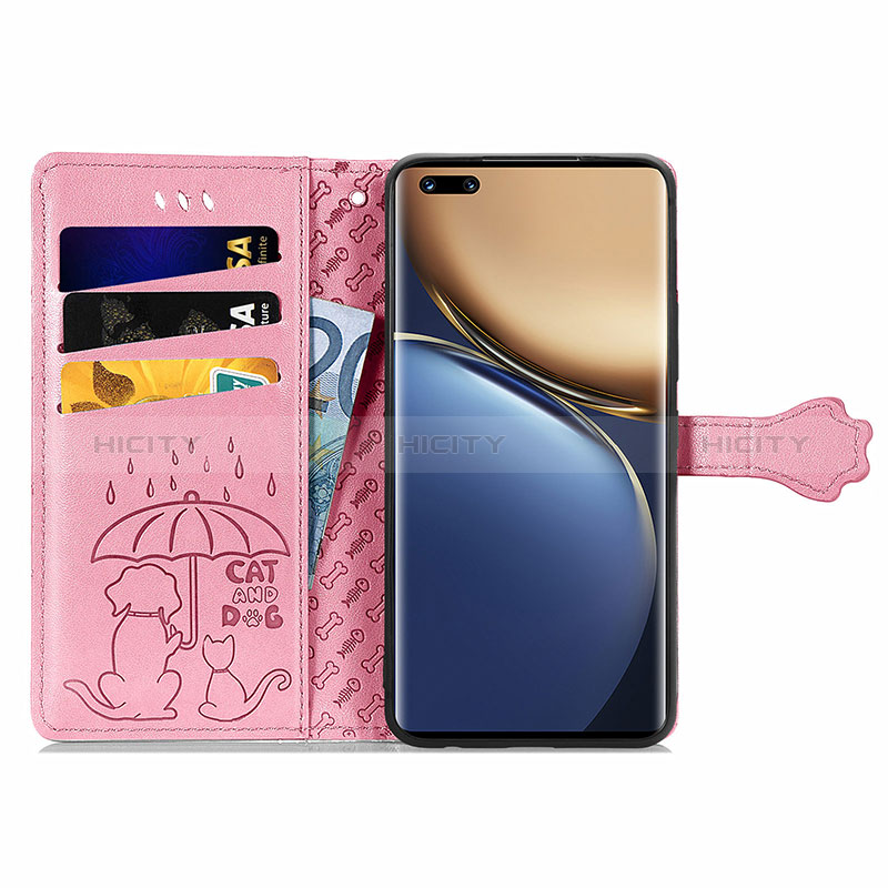 Funda de Cuero Cartera con Soporte Patron de Moda Carcasa S05D para Huawei Honor Magic3 5G