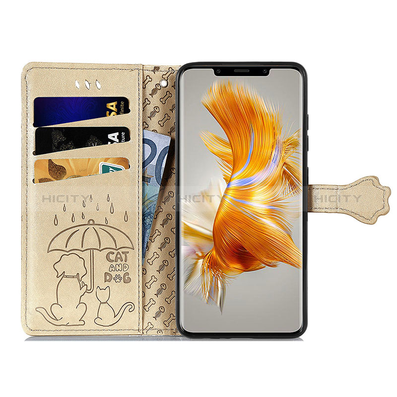 Funda de Cuero Cartera con Soporte Patron de Moda Carcasa S05D para Huawei Mate 50 Pro