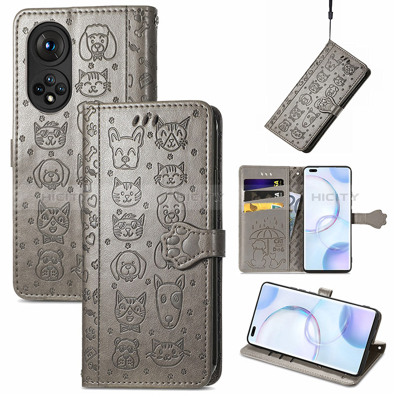 Funda de Cuero Cartera con Soporte Patron de Moda Carcasa S05D para Huawei Nova 9 Pro