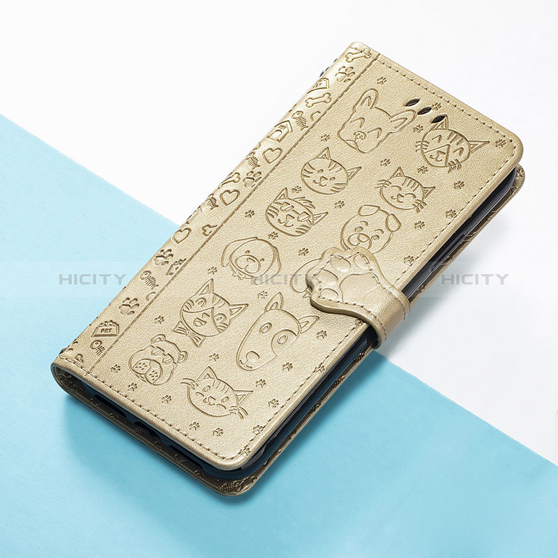 Funda de Cuero Cartera con Soporte Patron de Moda Carcasa S05D para Huawei Nova 9 Pro Oro