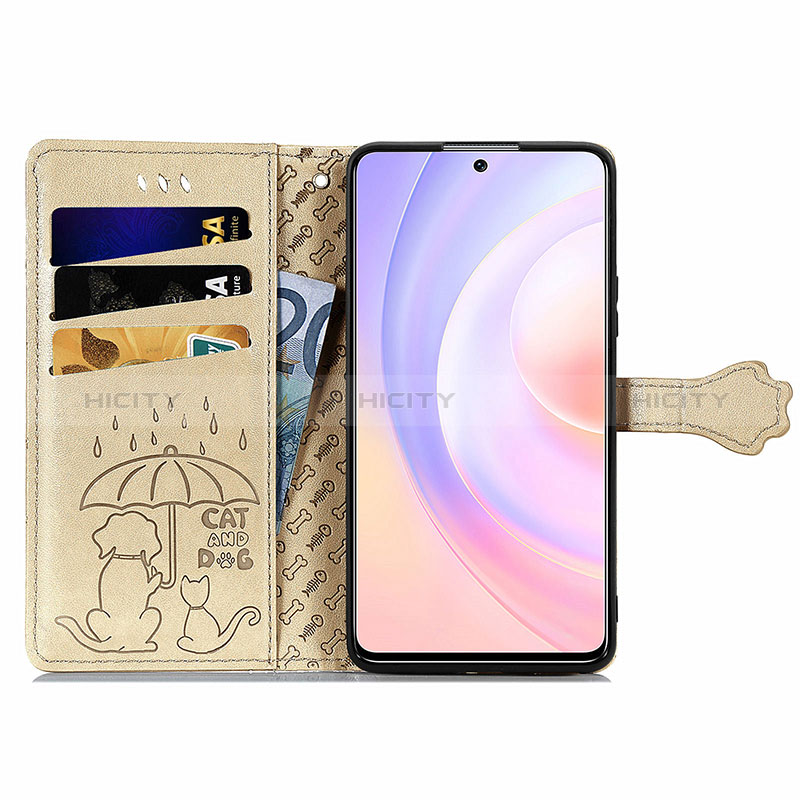 Funda de Cuero Cartera con Soporte Patron de Moda Carcasa S05D para Huawei Nova 9 SE