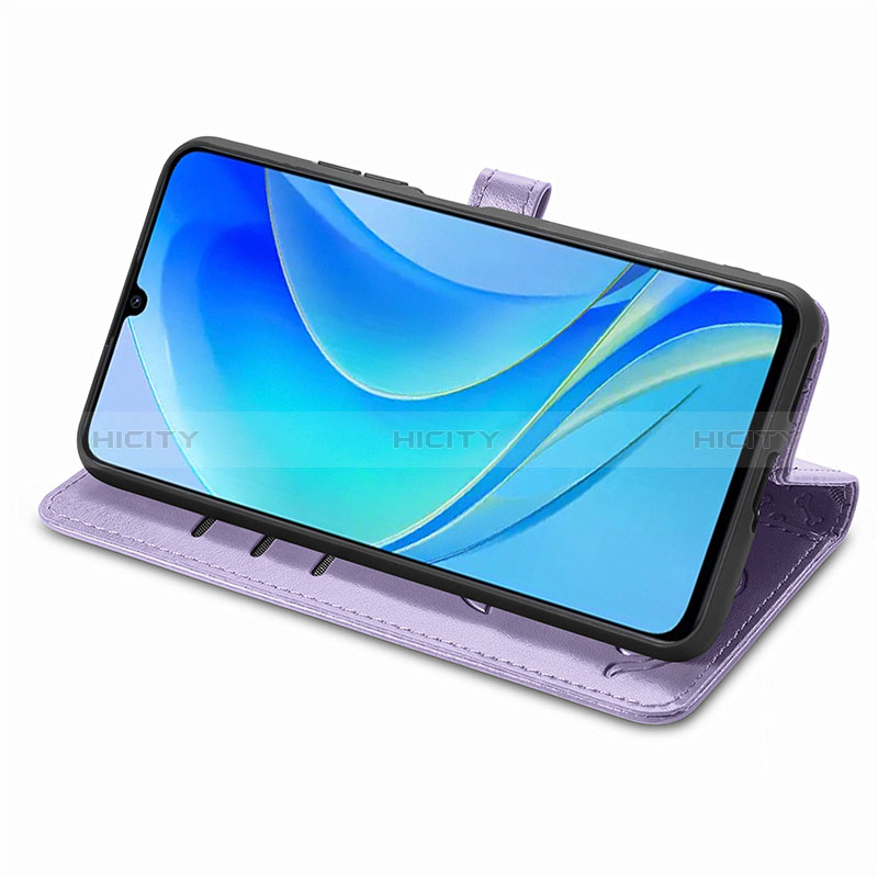 Funda de Cuero Cartera con Soporte Patron de Moda Carcasa S05D para Huawei Nova Y70