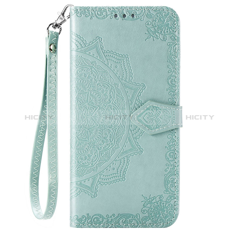 Funda de Cuero Cartera con Soporte Patron de Moda Carcasa S05D para Samsung Galaxy A11 Verde