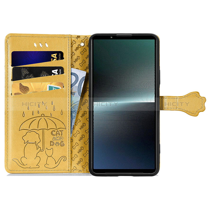 Funda de Cuero Cartera con Soporte Patron de Moda Carcasa S05D para Sony Xperia 1 V