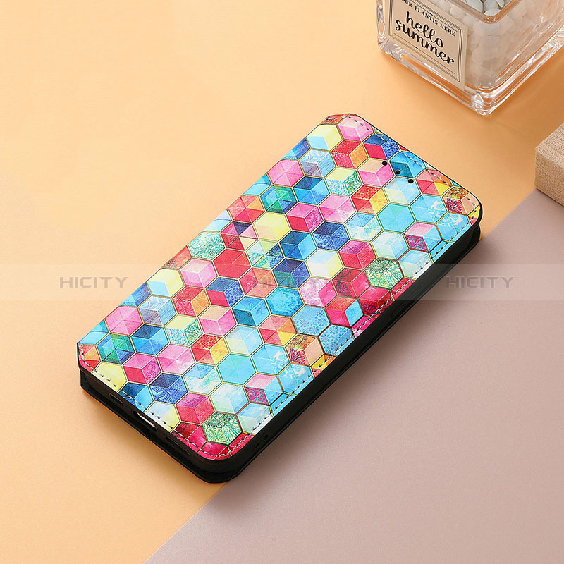 Funda de Cuero Cartera con Soporte Patron de Moda Carcasa S06D para Huawei Enjoy 50