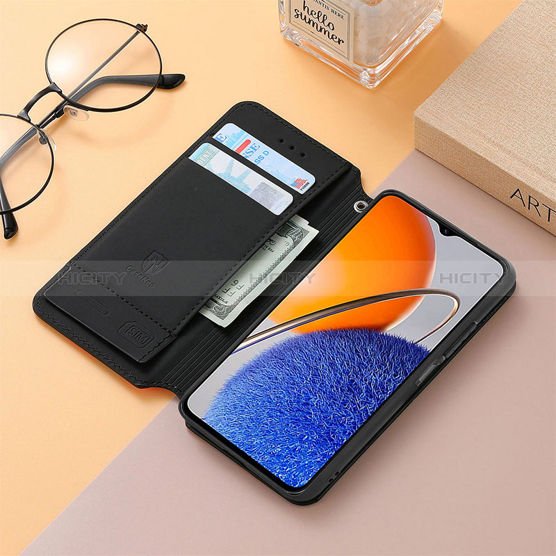 Funda de Cuero Cartera con Soporte Patron de Moda Carcasa S06D para Huawei Enjoy 50z