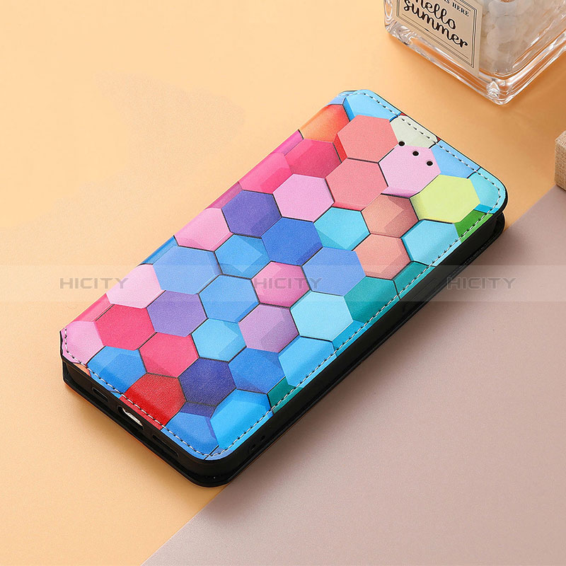 Funda de Cuero Cartera con Soporte Patron de Moda Carcasa S06D para Huawei Enjoy 50z Vistoso