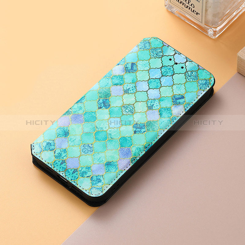 Funda de Cuero Cartera con Soporte Patron de Moda Carcasa S06D para Huawei Honor 60 5G Verde